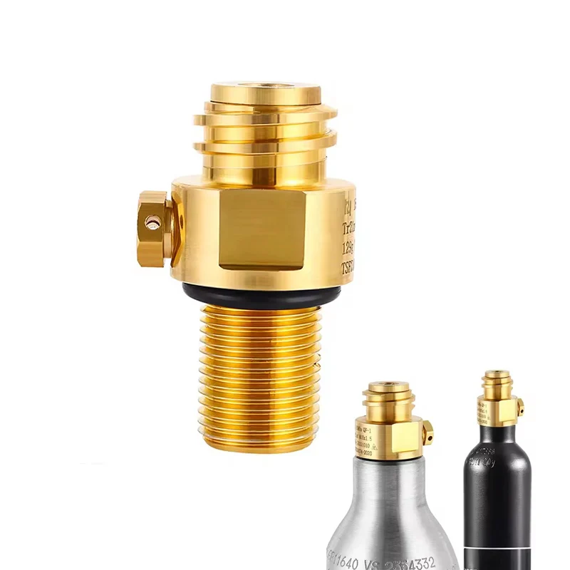 Replacement Soda Bottle Cylinder Valve, M18*1.5 Input To TR21-4 Output Refillable Valve for CO2 Cylinder Tank  Homebrewing