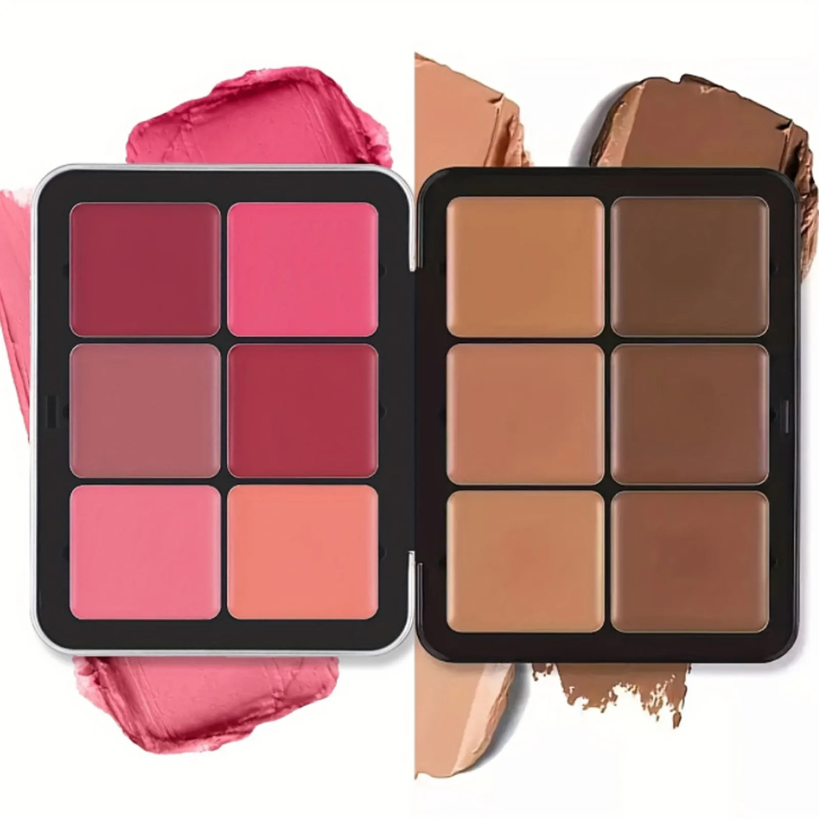 High Pigment Face Blush Concealer Palette Waterproof Sweatproof Blush/Concealer Palette for Cheeks Facial Makeup Use SUB Sale