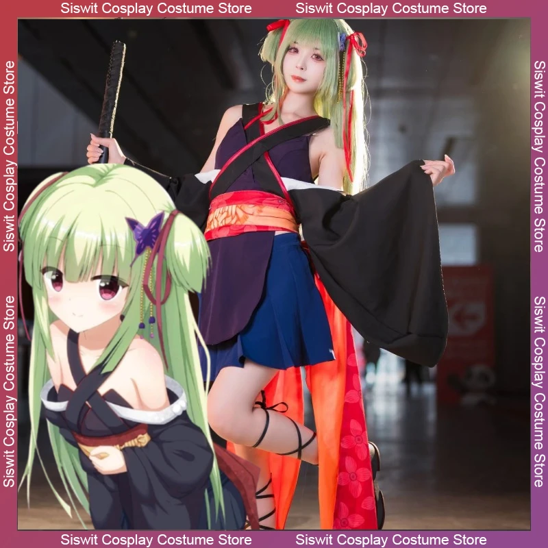 อะนิเมะเกมSenren * Banka Murasameคอสเพลย์เครื่องแต่งกายชุดกิโมโนญี่ปุ่นJKชุดสาวเซ็กซี่ชุดวิกผมฮาโลวีนเล่นบทบาท