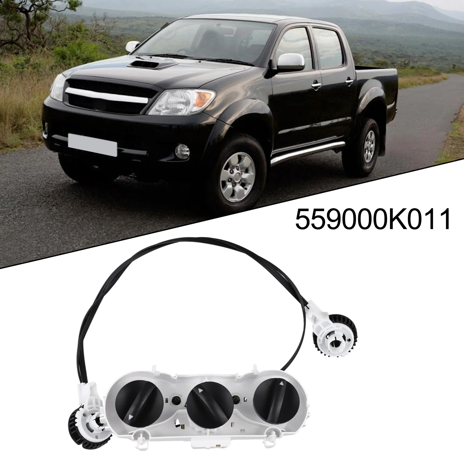 

Replacement Car Air Conditioner Assembly AC Controller Panel 559000K011 Designed for Toyota For Hilux 2005 2011 Models