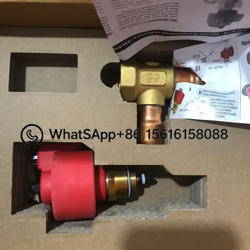 Italian Carle Expansion Valve E3V E3V65SSS10 Refrigeration Solenoid Valve Parts for Cooling System HVAC Repair Replacement