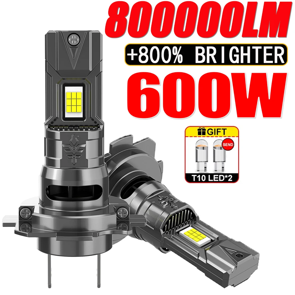 

H7 LED Headlight Bulbs High Power Ultra Puissant Auto Lights CANBUS No Error Car Fog Lamp Turbo Fan Automobile Spotlights 12V