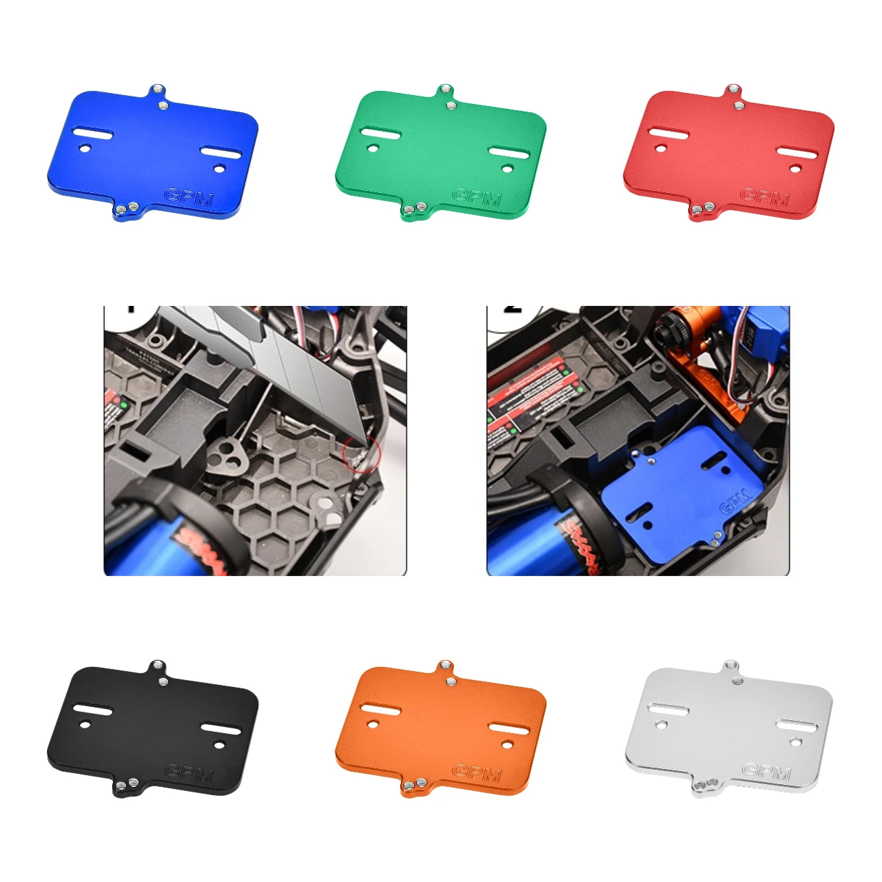 

GPM 7075 Alloy Electronic Mount Plate For TRAXXAS Mini Maxx / Mini XRT
