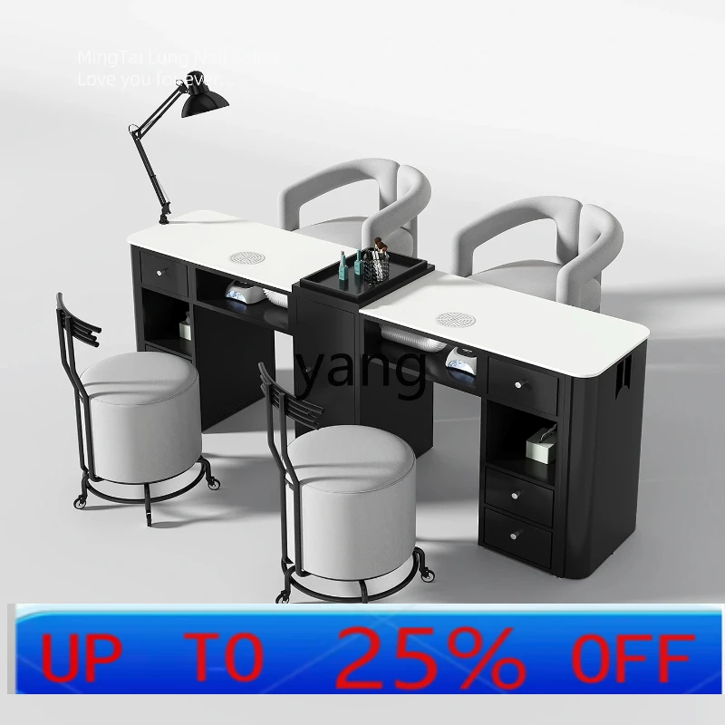 

LH rock slab simple single and double nail salon special table