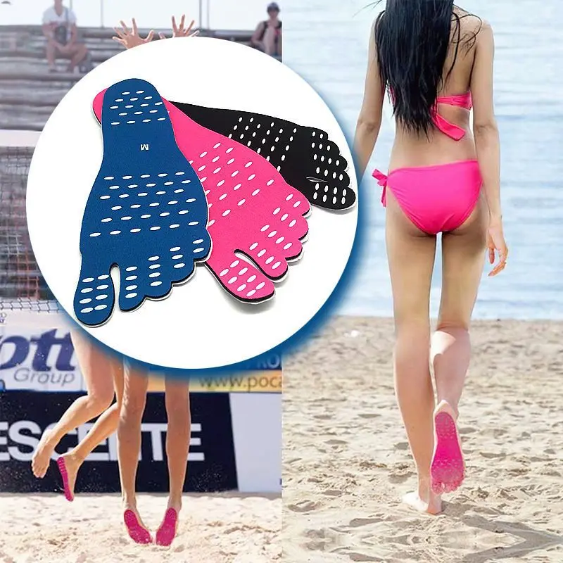 Insole Foot Pads Non Slip Beach Sandals Waterproof Pool Shoes Anti Cut Soles Portable Foot Care Swimming Hot Surfaces Protector