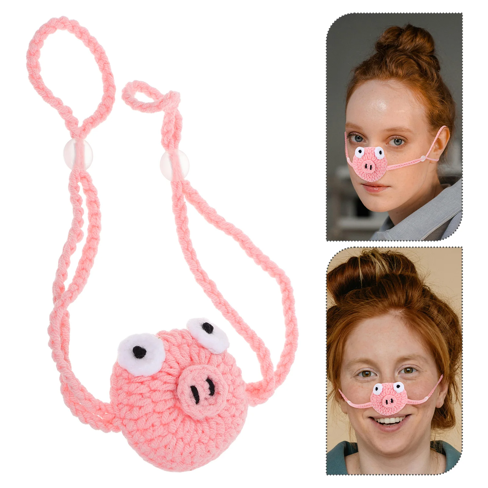 

Adorable Animal Design Nose Cover Knit Protector for Cold Weather Windproof Warmth for Outdoor Travel and Indoor Use