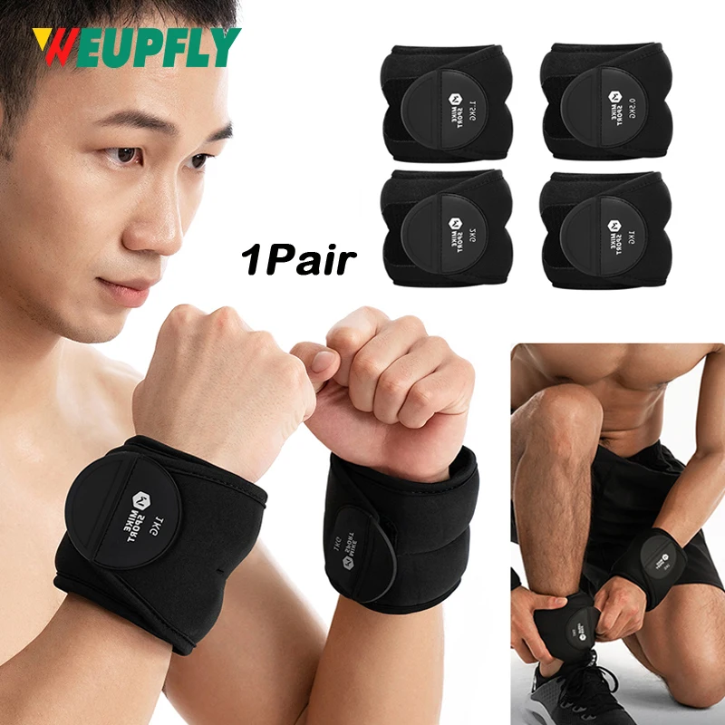 1 par de pesas tobilleras para hombres y mujeres, 1kg, 2kg, 3kg, 4kg, pesas para piernas, brazos, muñecas, gimnasio para ejercicio de pies, entrenamiento