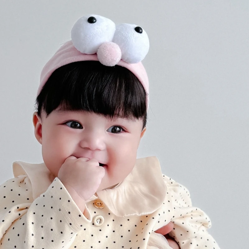 Newborns to Toddler Funny Eyes Headband Cosplay Christmas Hair Accessories for Girls Breathable Hairpiece Bangs