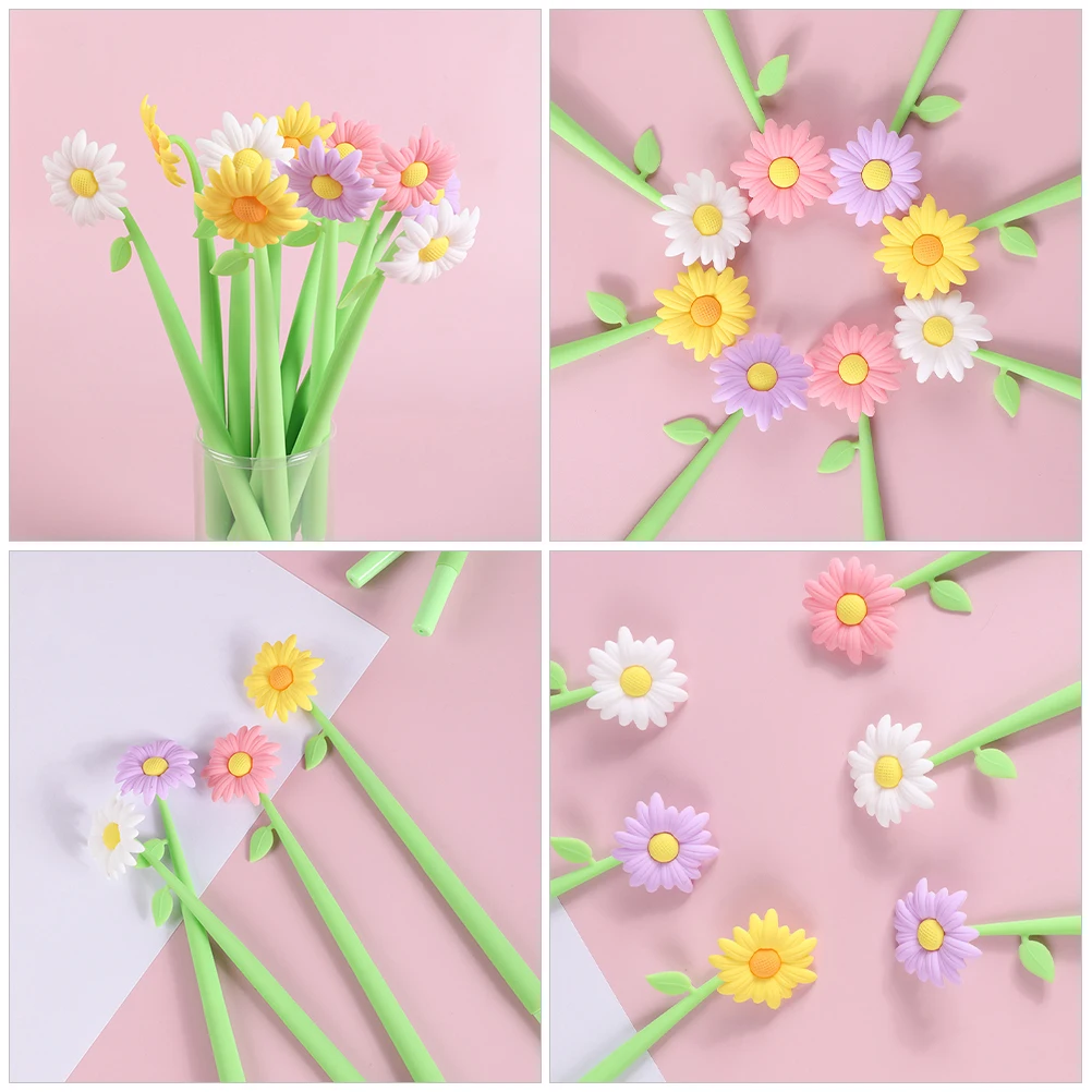 

4pcs Comfortable Gel Pens Smooth Writing Long Time Use Adorable Teachers Pens Cute Bulk Stationery Student Signature Writing