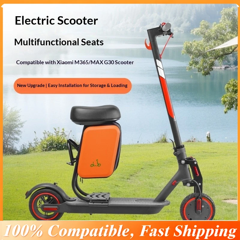 

Universal Comfort Seat for M365 1S Pro Pro2 Mi3 & MAX G30/G2 Scooter, Padded Bicycle Style Saddle, Multi-function Scooter Seat