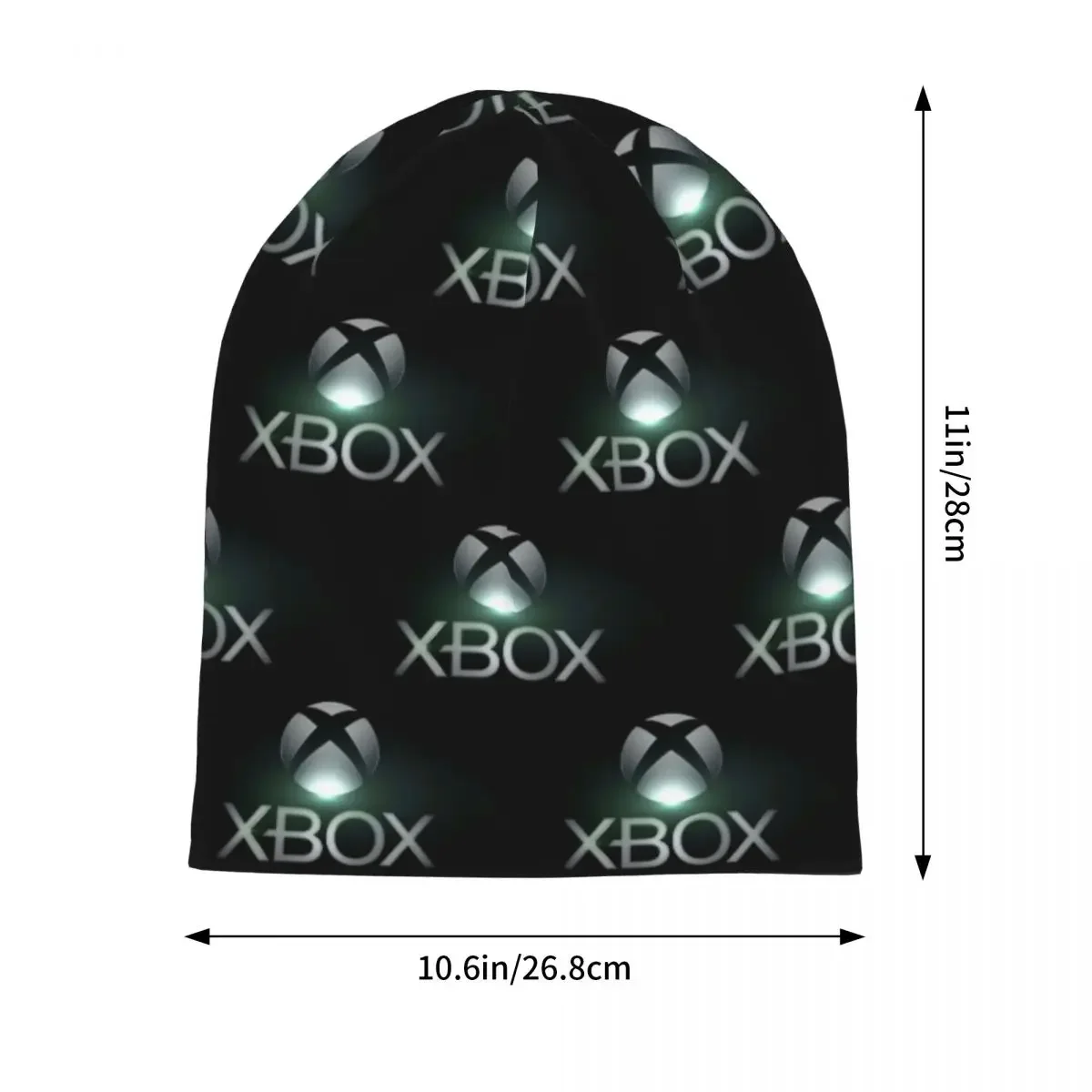 قبعة محبوكة دافئة بشعار Xbox باللون الأخضر، قبعة بونيه عصرية للخريف والشتاء، قبعات بيني خارجية للجنسين والكبار