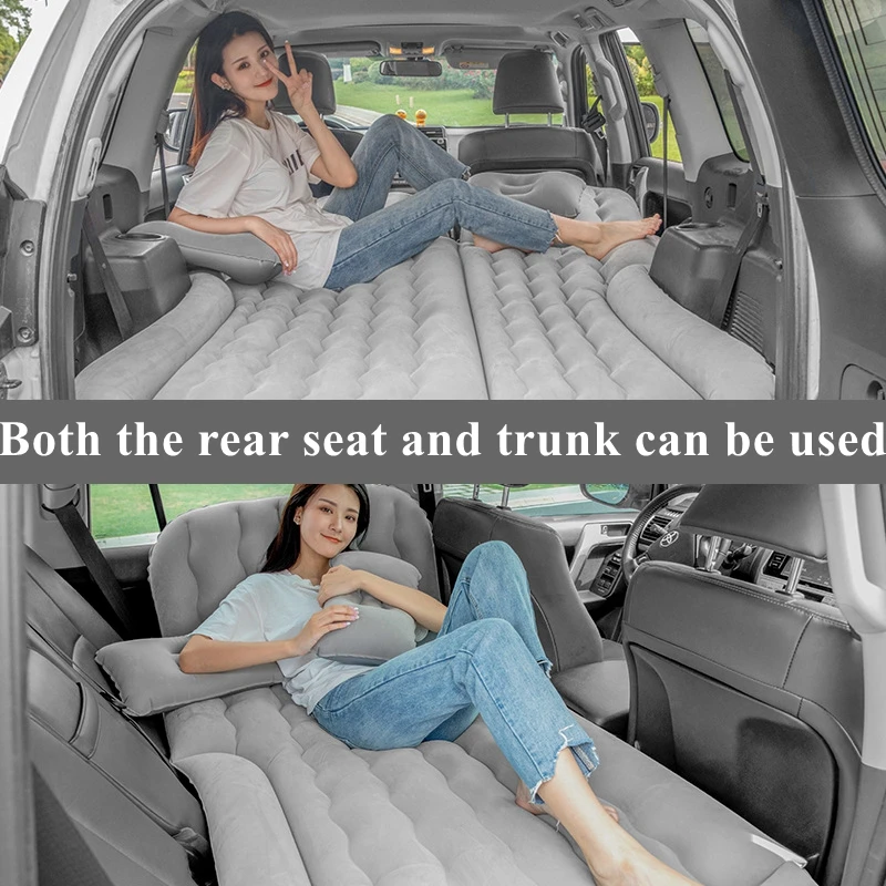 Car Travel Inflatable Mattress kit Air Bed Back Seat Accessories Rear Clearance Pad Car Sleeping Mattress Auto Camping Artifact