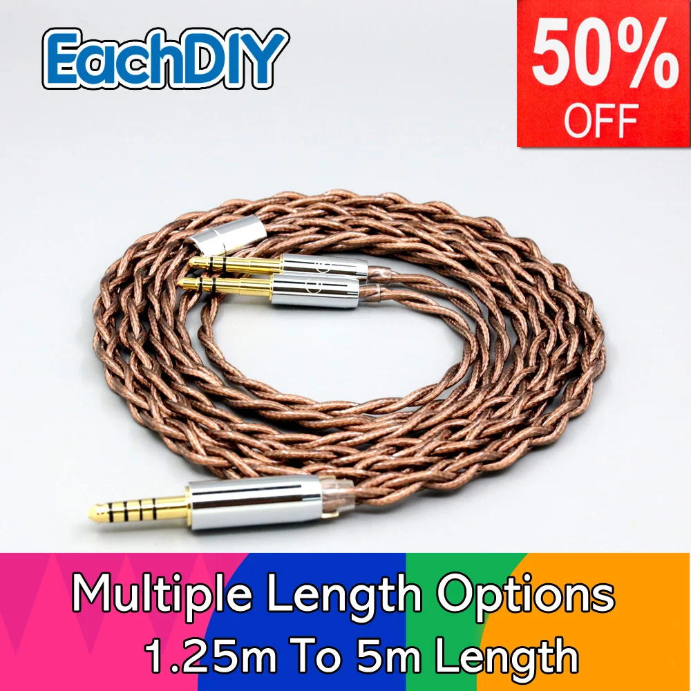 

99% 24k Gold 7n Pure Silver Shield Earphone Cable For Yamaha YH-5000SE Final Audio D8000 AFDS pro Pandora Hope vi LN008527