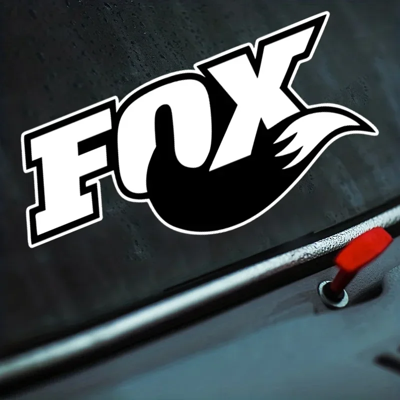 Car fox tail cartoon stickers, door and window/bumper covers, waterproof vinyl, durable, decorative support customization