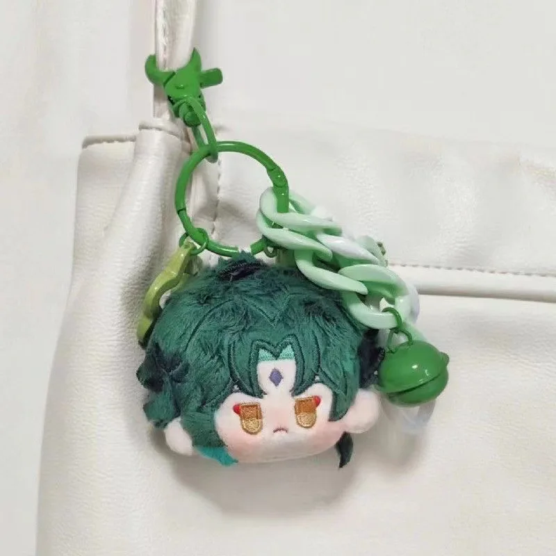 Genshin Impact Xiao Plush Pendant Keychain Doll Cute Plush Toy Cotton Doll Figurine Cartoon Cosplay Props Fans Collect Gift 8cm