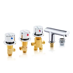 Vagsure Hot and Cold Water Copper Massage Bathtub Faucet Bathroom Shower Cabin Faucet Mixer Shower Room Mixing Valve Tap