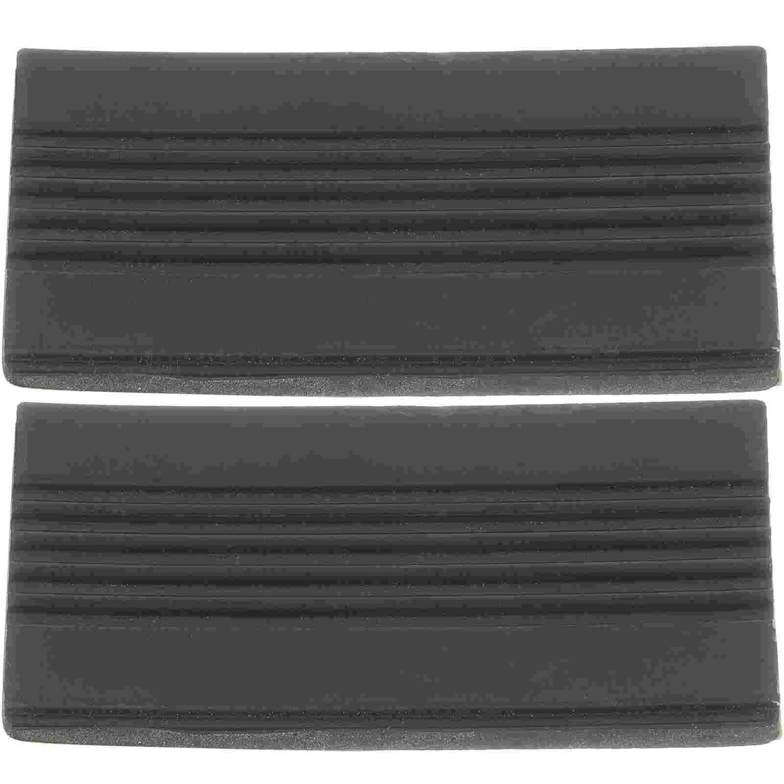 

2 Pcs Pedals Bass Drum Protector Percussion Instrument Small Mat Rubber Metal Guards Pads