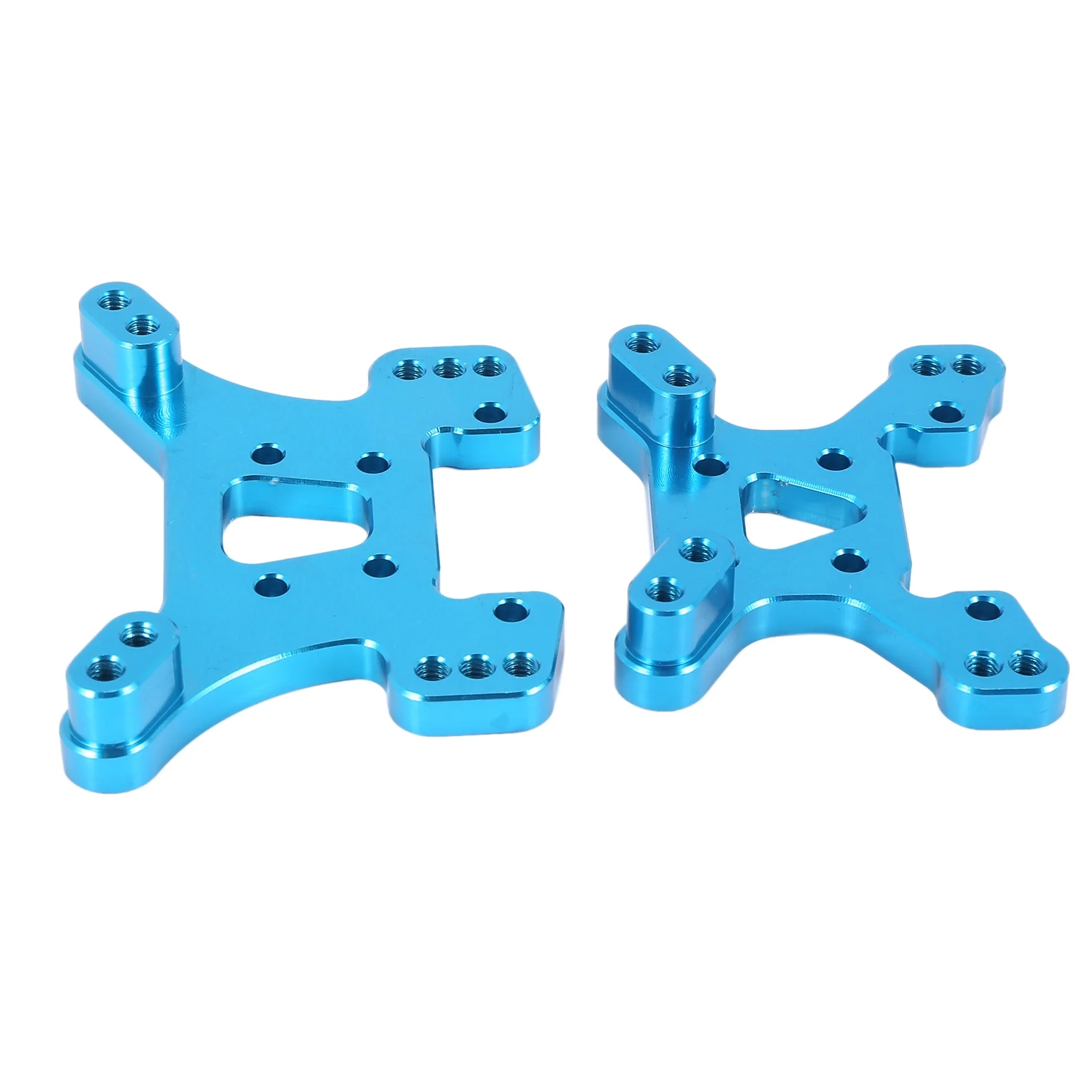 Juego de placa de torre de choque delantera y trasera, accesorios de repuesto para coche RC 4WD, 144001, 144001, azul