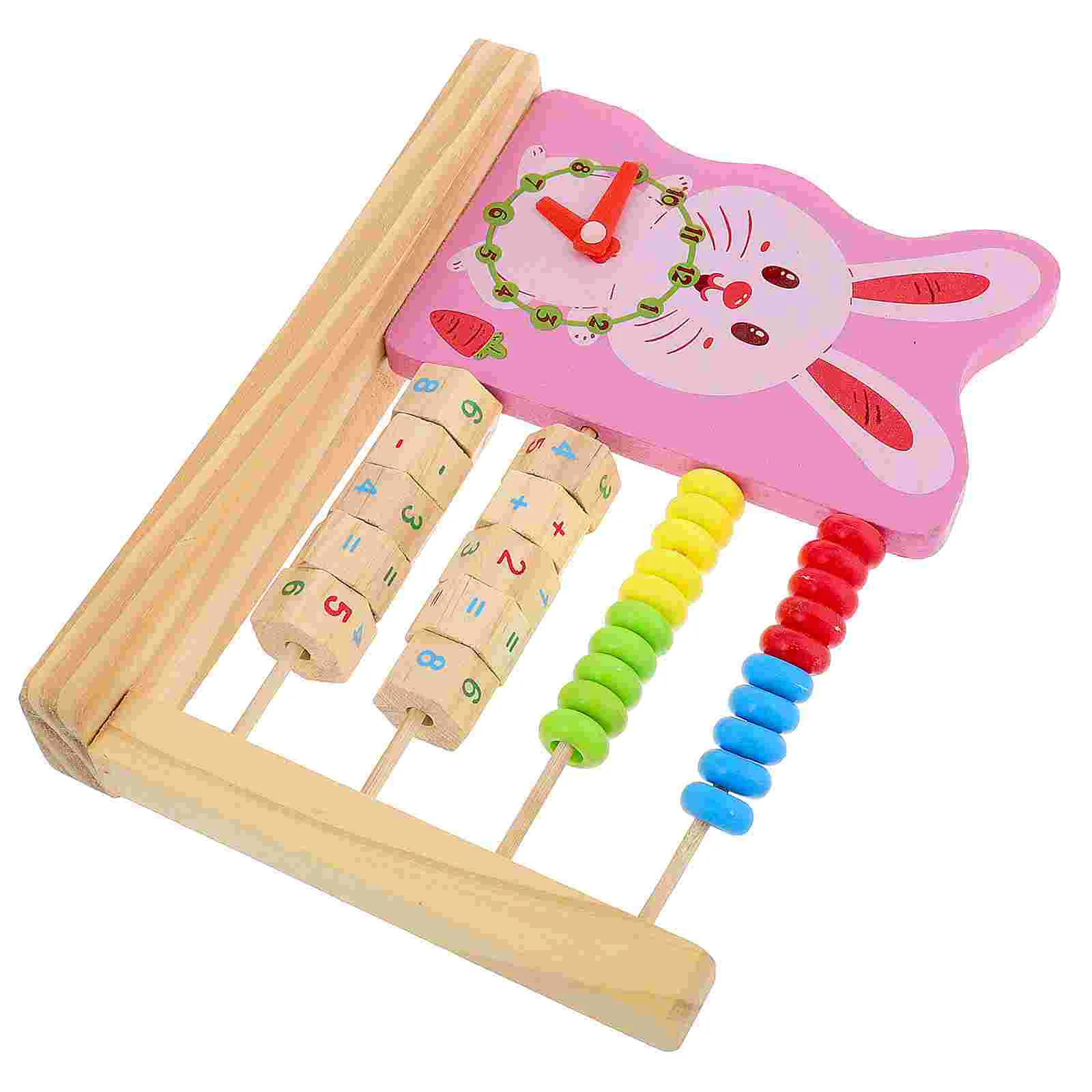 Holz Uhr Frühen Kindheit Bildung Spielzeug Abacus Mathematik Baby Computing Rack für Kinder Spiel Pädagogisches Spielzeug Zählen Werkzeug