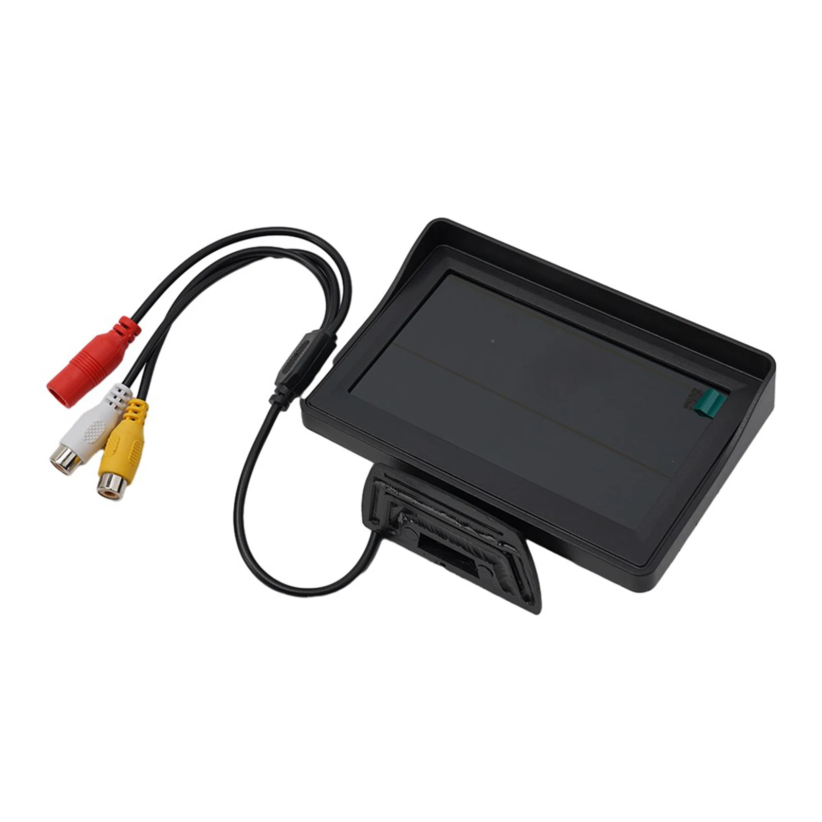 DC 9V-36V 4.3In TFT LCD Rearview Monitor Car Rear View Camera Reversing Parking System Kit Without Camera Black