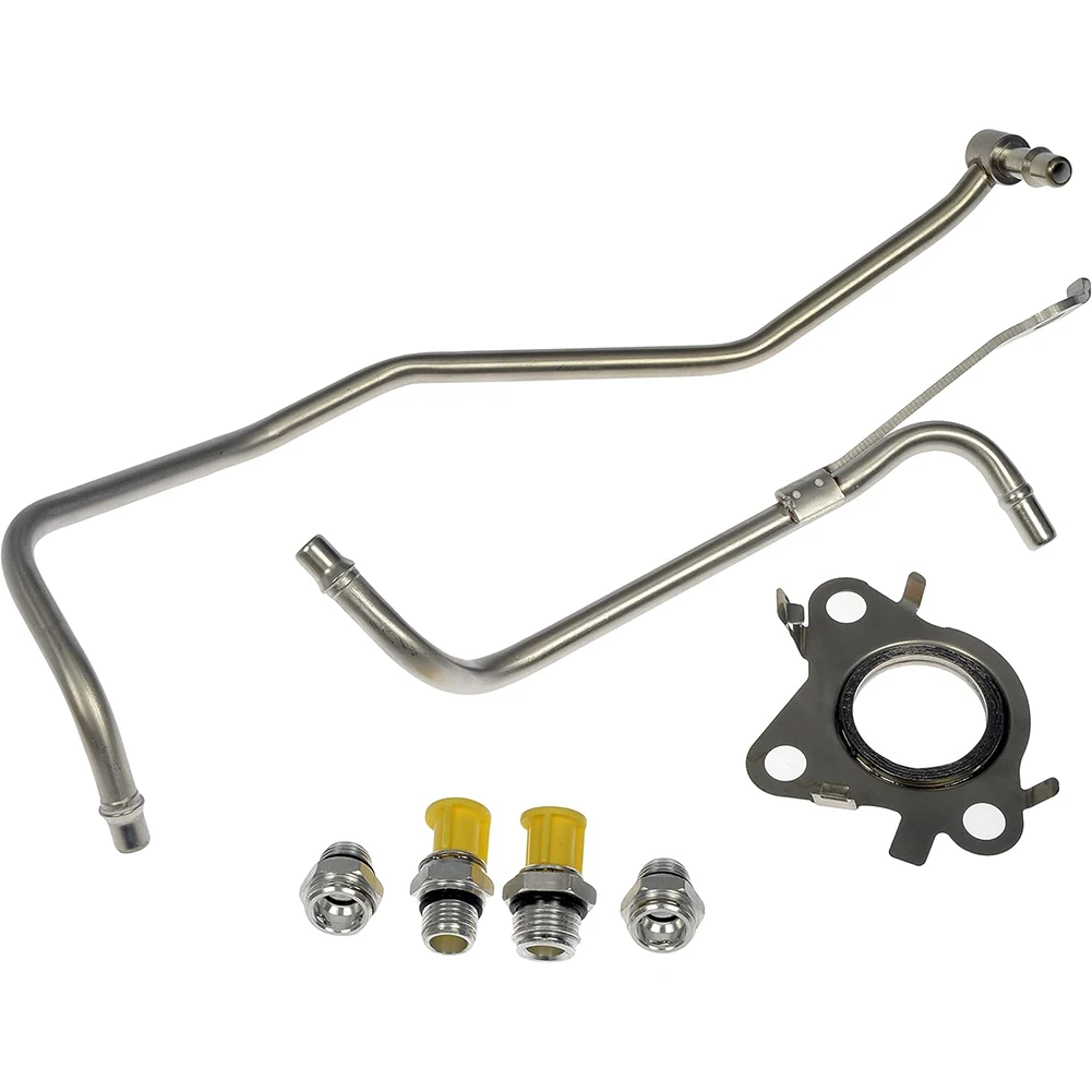 

926-186 Turbocharger Coolant Line Kit With Supply Lines Return Lines Fittings And Mounting Gaskets Compatible With Lincoln Model