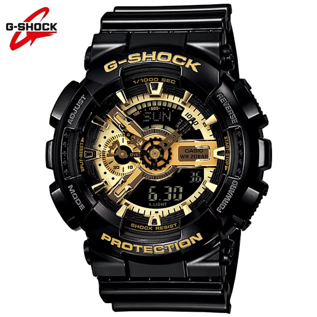 GA Watch Men's and Women's of Sports Electronic LED Multi 110 Functional Luxury Brand Watch