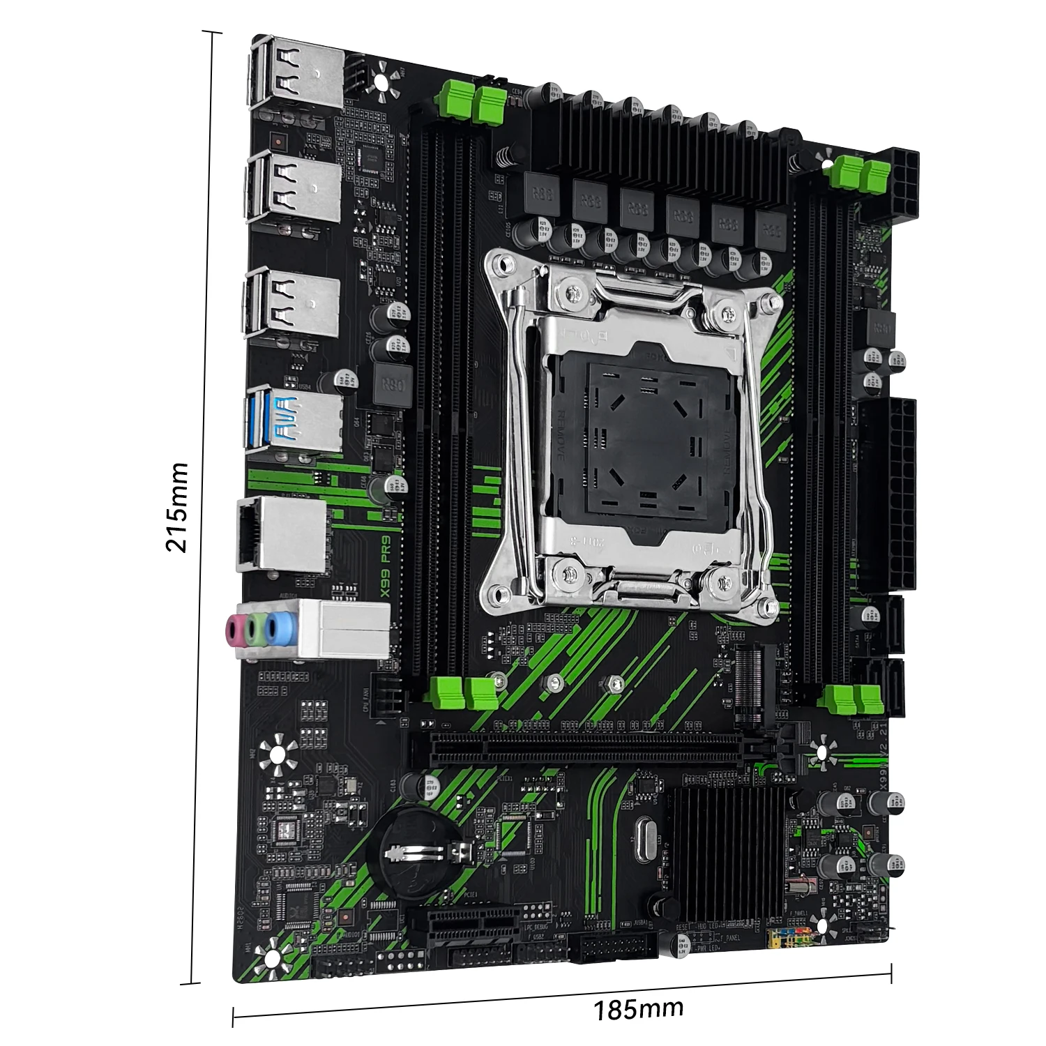 MACHINIST X99 PR9 Motherboard With TPM2.0 Interface Support LGA 2011-3 Xeon CPU DDR4 RAM SATA/NVME M.2 Slot USB3.0