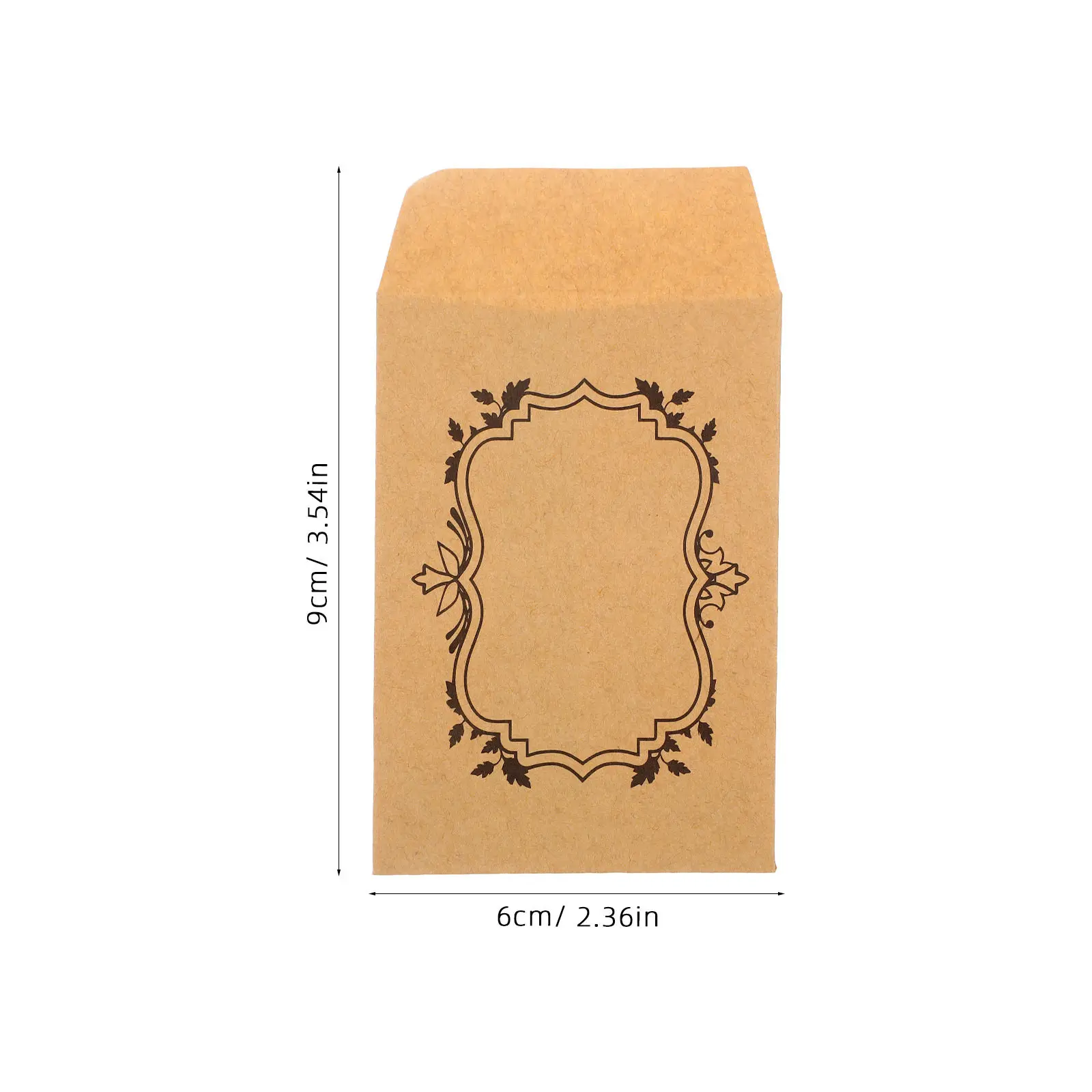 50Pcs Small Kraft Paper Envelopes Self Adhesive for Cash Coins Budgeting Money Saving Currency Storage Brown Envelope Pack