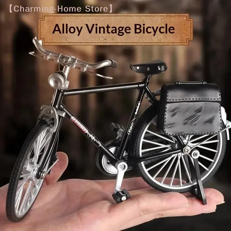 【M】New Handmade Diy Bicycle Model With A 28-Inch Frame A Retro 90s-Style Assembly Toy Semi-Alloy