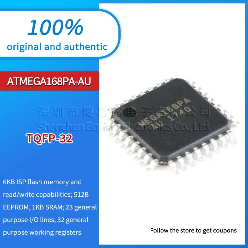 ATMEGA168PA-AU Black casing