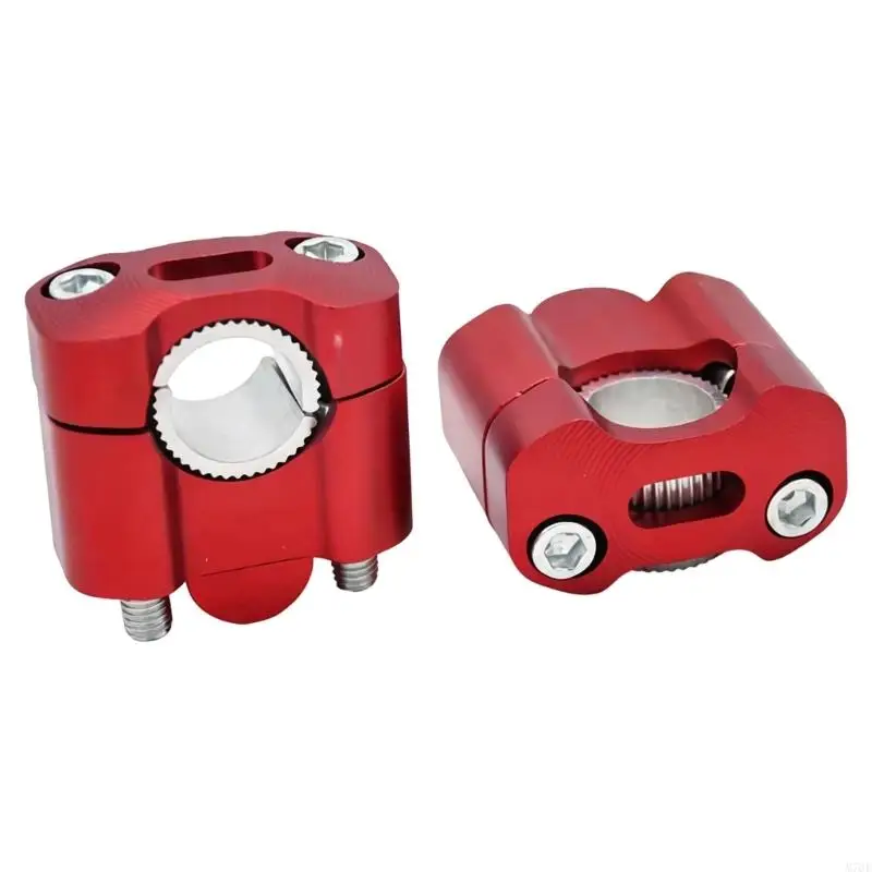 M76E Paar Motorrad-Lenkerklemmen aus bearbeitetem Aluminium, 7/8 Zoll bis 1-1/8 Zoll Stangenmontage mit 20 mm Hub für – Detail 3