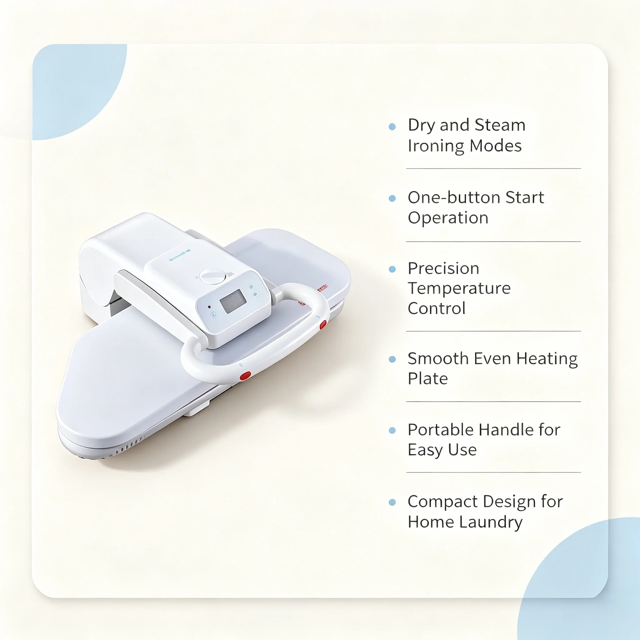 Portable Mini Steam Iron Machine Household Commercial Automatic Dry Wet Garment Steamer Ironing Equipment