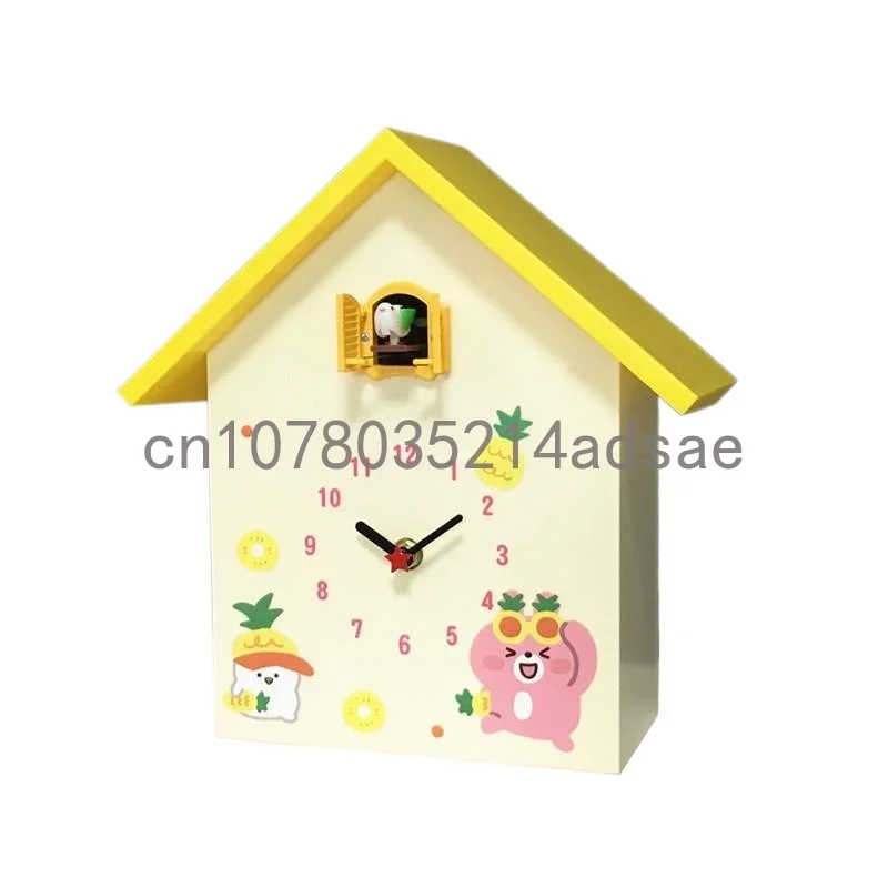 [Boutique] Wall Clock Cuckoo Time Alarm Clock Student Cartoon Alarm Creative Boy Girl Bedroom Children