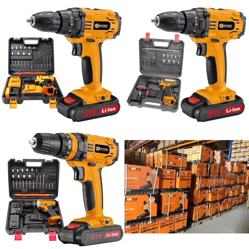 

【CHIMU HOME】 Cordless Drill 20V 10mm Chuck Brushless Motor 2-Speed Electric Screwdriver for DIY Home Workshop
