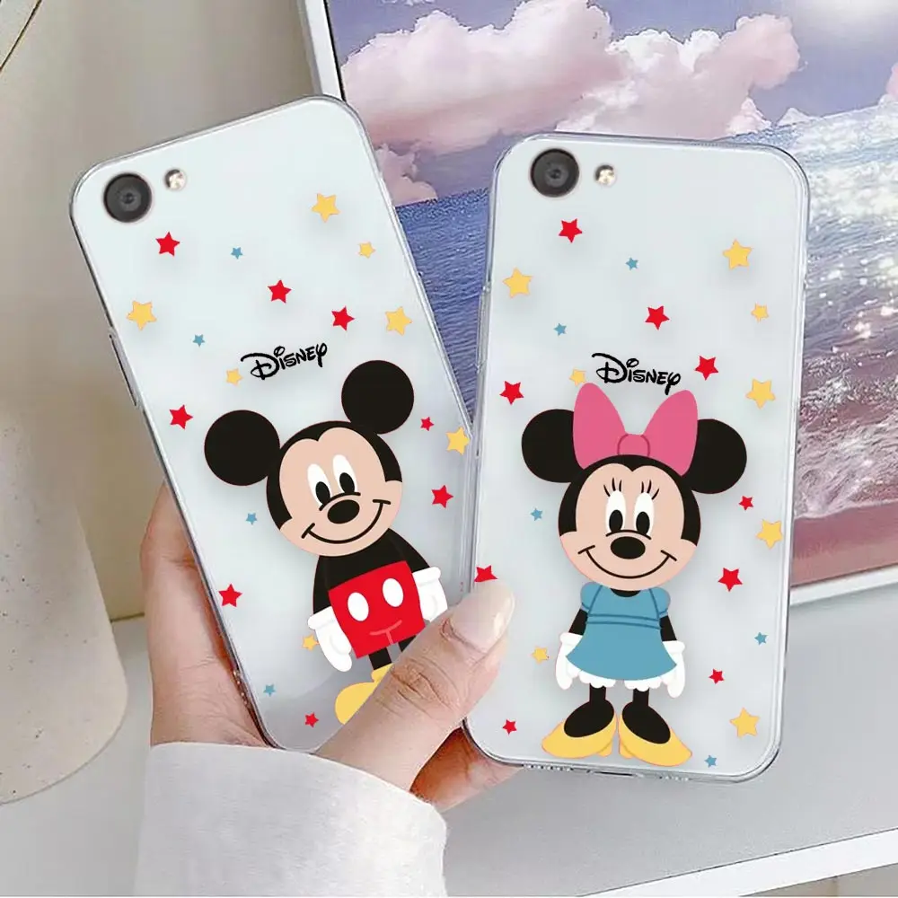 Clear Phone Case For VIVO Y32 Y33S Y50 Y51S Y52S Y53S Y55S Y66 Y77 Y95 Y97 V20 V21 5G 4G Case Mickey Minnie Mouse Anime Cartoon