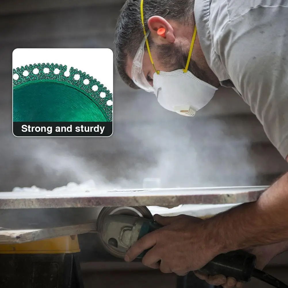 Taglio multifunzionale composito da 4 pollici 1mm di altezza in acciaio al Manganese sega da roccia ultrasottile piastra in ceramica piastrella brasata V8X7