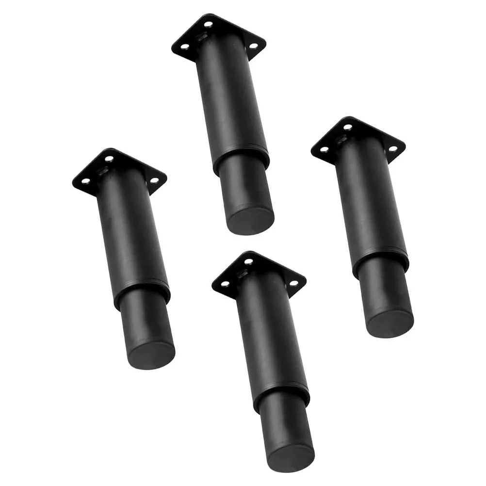 4 قطعة أرجل قطع الأثاث المعدنية الثقيلة قابل للتعديل الصلب المطاط دعم لطاولة الأريكة أقدام أثاث الطراز الحديث #4