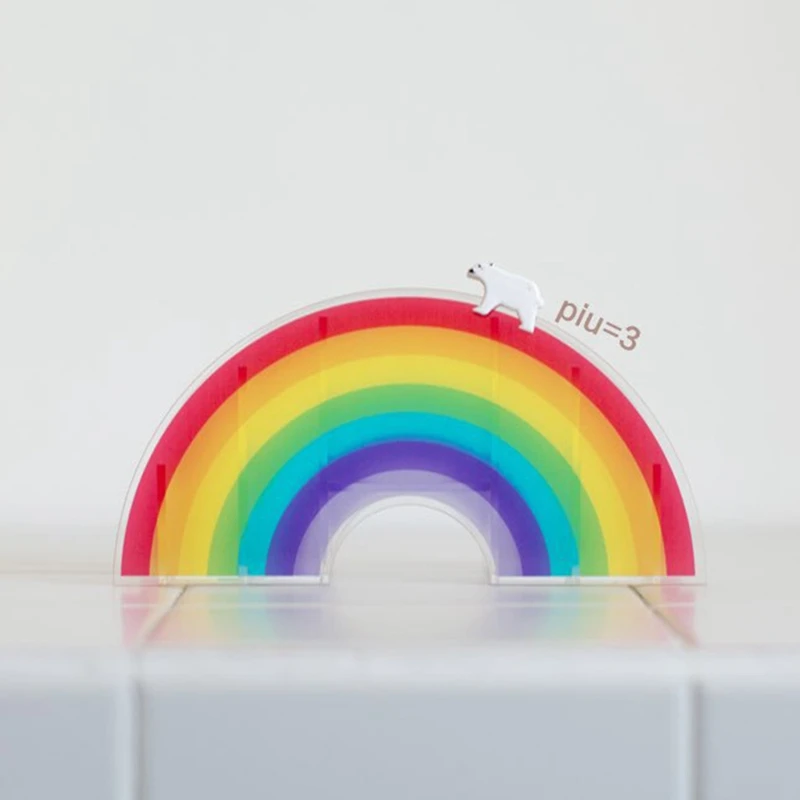Arco-íris Home Office Papelaria Caixa De Armazenamento, Pen Holder, Rack Organizadores