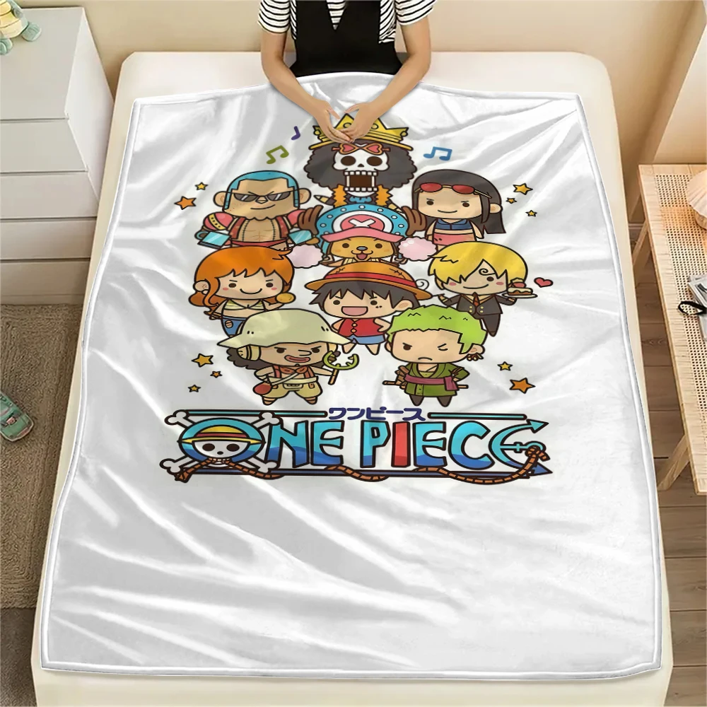 One Piece Flannel Blanket Pretty Printed Design For Home Bed Sofa Chair Travel Picnic -HE16