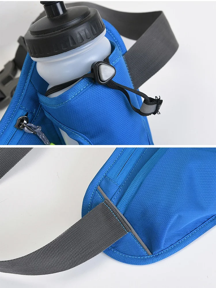 Running Belt Bag Sports Waist Pack Hydration Bum Bag With Water Bottle Holder Men Women Riding Cycling Hiking Walking Camping