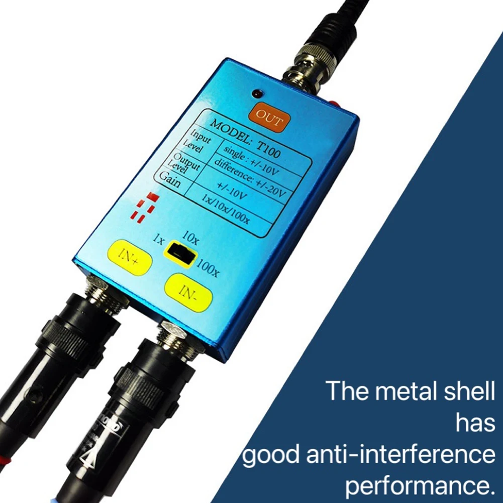 1x/10x/100x 1x/10x/100x 10M Bandwidth Oscilloscope Differential Probe DDS Gain Split Probe Battery Powered Oscilloscope Accessor