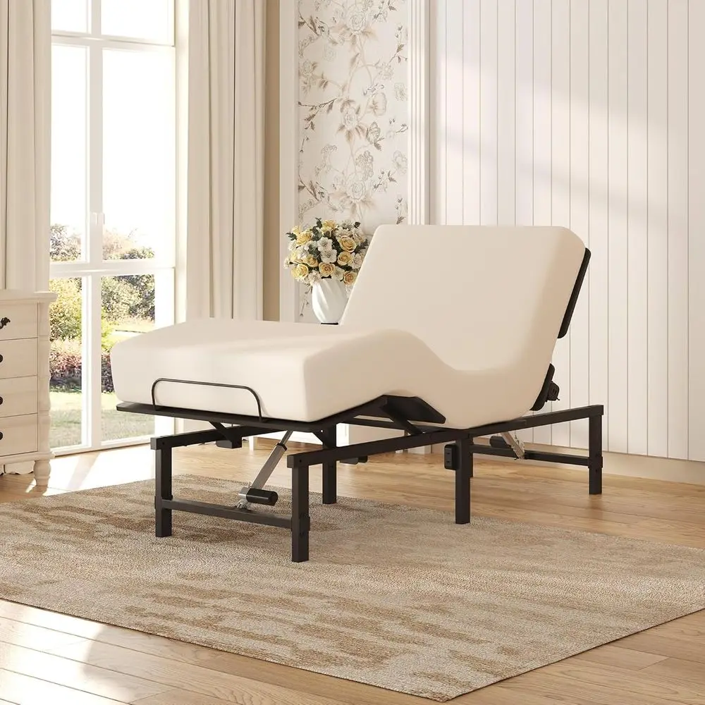 

Adjustable Twin XL Bed Base - 900 lbs Capacity, USB Ports, Zero Gravity, Wireless Remote, Memory Positions, Anti-Snore, LED Ligh