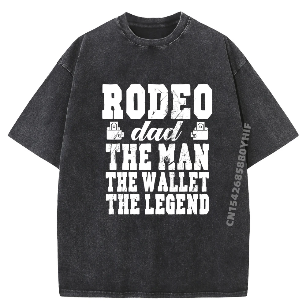 

Funny Rodeo Dad Man Wallet Legend Rodeo Dad Wholesale Tshirts 100 Pcs Band Tshirts Vintage Washed T-shirt For Men