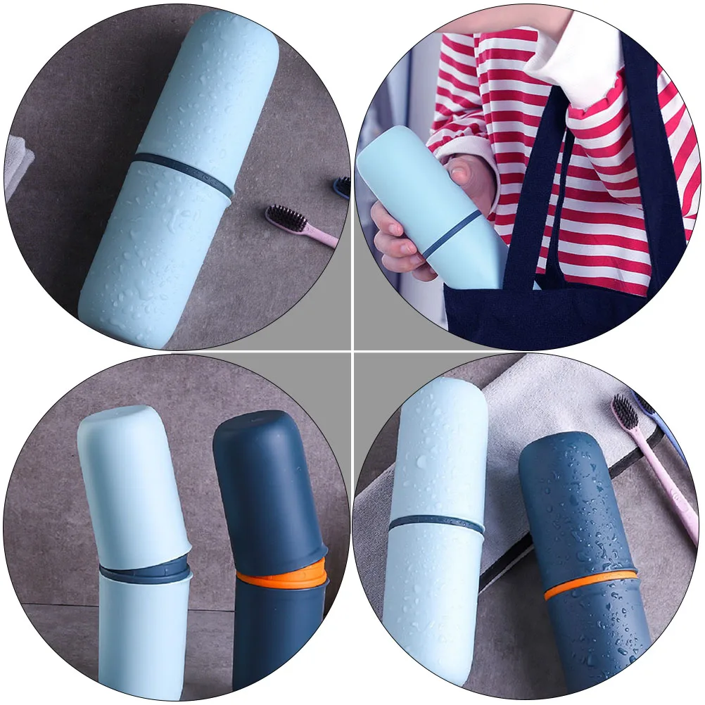 

Toothbrush Storage Box PP Material Waterproof Dustproof Travel Water Mug Container Outdoor Holder Toothpaste Case Oral Clean