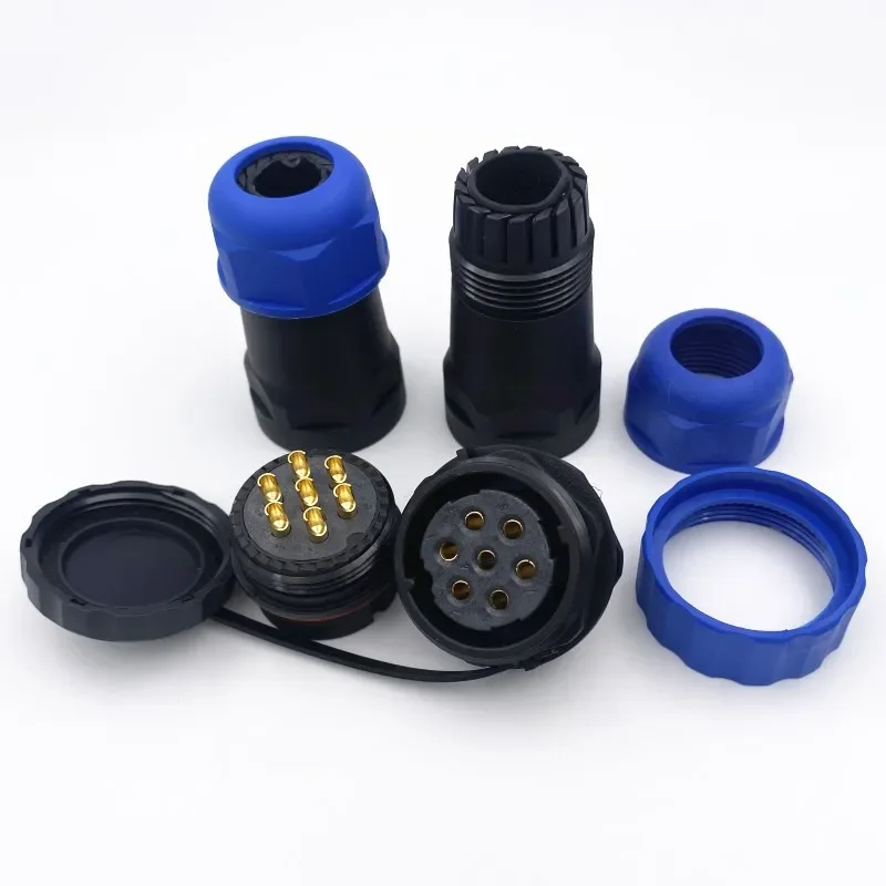 1 مجموعة لرسو السفن SP28 مقاوم للماء 2 3 4 5 6 7 9 12 14 16 19 22 24 26 دبوس موصل الطيران IP68 28 مللي متر ذكر التوصيل ومقبس أنثى #5