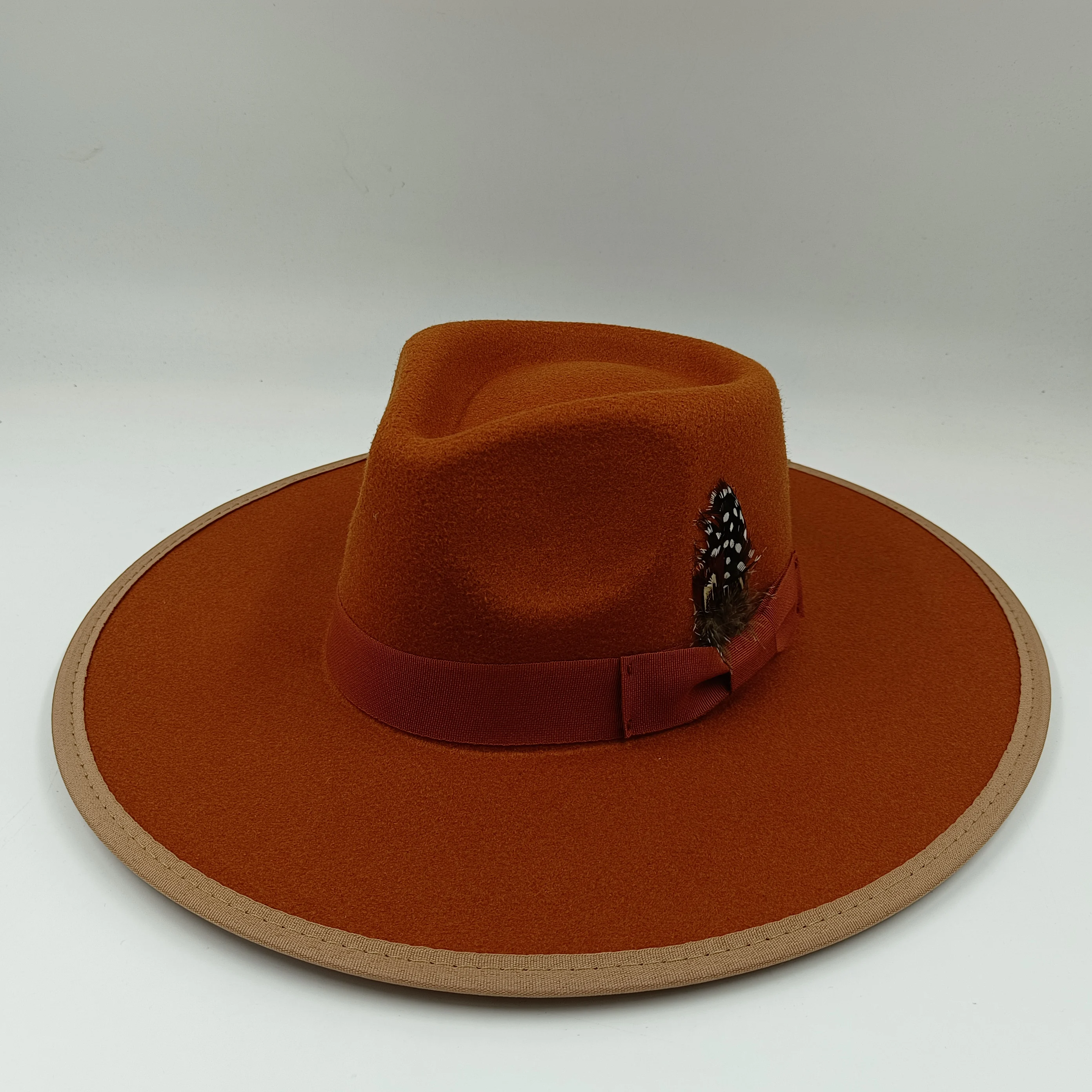 wide brim fedora diamond hat large brim women hat men unisex bowknot jazz hat for men and women wholesale price cowboy hat