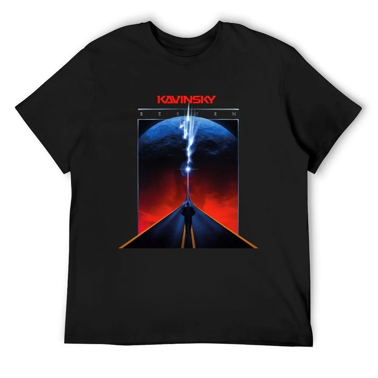 

Walking Alone Kavinsky Reborn T-Shirt hippie clothes sweat shirts graphic heavyweights mens t shirt graphic