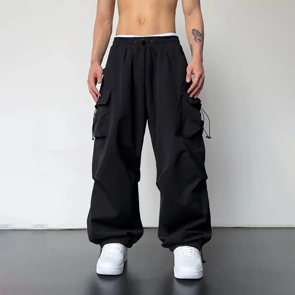 Mens Streetwear Vintage Y2k Hip Hop Wide Leg Pants Jogger Baggy Casual Sweatpants Men Clothing Casual Pants