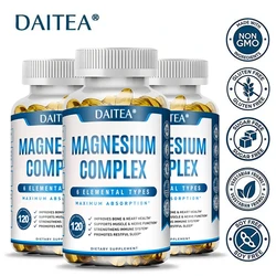 Magnesium Complex Capsules - Bone, Muscle & Heart Health Supplement, Sleep Support,Muscle Relaxation,Stress & Anxiety Relief