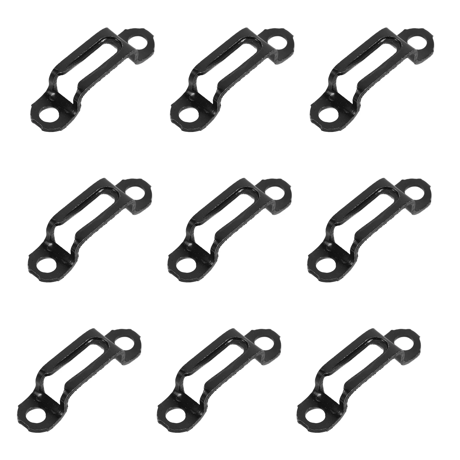 

100Pcs Furniture Connectors Stainless Steel Invisible Fasteners Full Open Design Easy Assembly Black Iron Hardware